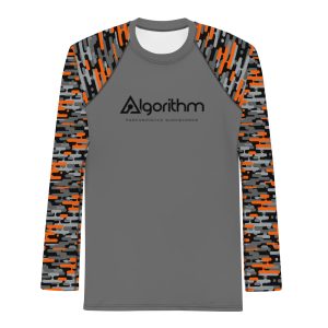 Algorithm Rash Guard – Orange Tech Camo