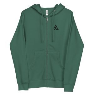 Algorithm fleece zip-up hoodie
