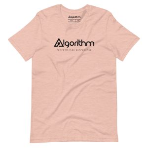 Algorithm Black Logo Heathered T-Shrits